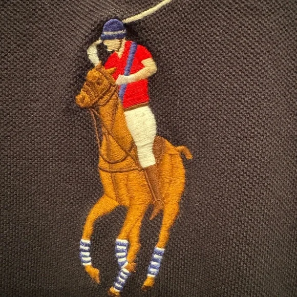 Polo Ralph Lauren Big Pony polo # 3 shirt Black size XL - Picture 3 of 6